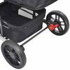 vidaXL 2-in-1 Buggy/Kinderwagen Aluminium Blau und Schwarz
