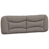 vidaXL Bett mit Matratze "Hvar" Taupe 160x200 cm Stoff