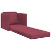 vidaXL Schlafsofa 60cm Weinrot Stoff