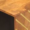 vidaXL TV-Schrank Braun und Schwarz 105x33,5x46 cm Massivholz Mango