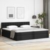 vidaXL Aufbewahrungsbett mit Matratze Schwarz 200 x 200 cm Kunstleder
