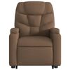 vidaXL Massagesessel mit Aufstehhilfe Braun Stoff