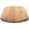 vidaXL Tischplatte 140x60x4 cm Massivholz Eiche Oval