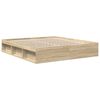 vidaXL Bettgestell Sonoma-Eiche 200x200 cm