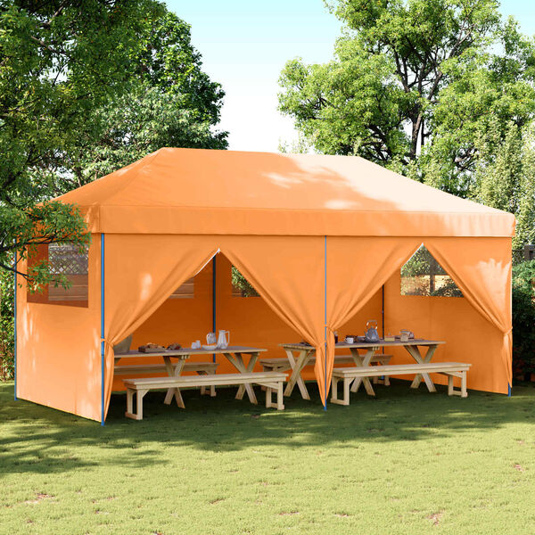 vidaXL Party-Zelt Orange 292 x 580 x 315 cm Oxford-Stoff
