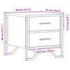 vidaXL Nachttisch Sonoma-Eiche 40x41x40 cm Holzwerkstoff