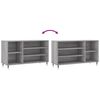 vidaXL Schuhregal Grau Sonoma 102x36x60 cm Holzwerkstoff