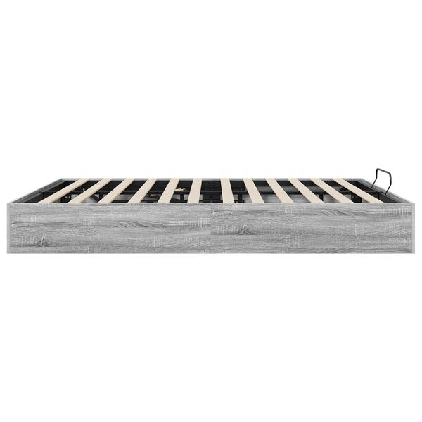 vidaXL Ottoman Bettgestell Graues Sonoma 193 x 120 x 25 cm Spanplatte