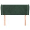 vidaXL Kopfteil mit Ohren Dunkelgr&uuml;n 103x23x78/88 cm Samt