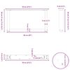 vidaXL Couchtischbeine U-Form 2 Stk. Wei&szlig; 70x(30-31) cm Stahl