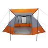 vidaXL Campingzelt mit Dach Grau und Orange 482 x 360 x 227 cm Taft