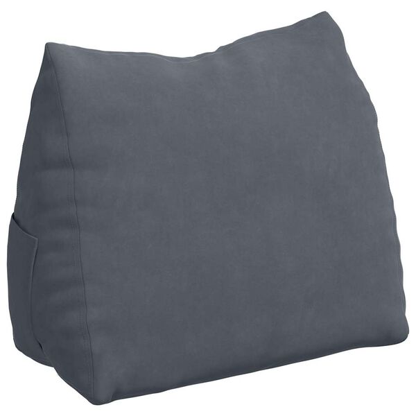 vidaXL R&uuml;ckenkissen Dunkelgrau 60 x 20 x 50 cm Cordstoff