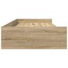 vidaXL Bettrahmen mit Kopfteil Sonoma-Eiche 70 x 190 cm Holzwerkstoff