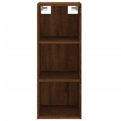 vidaXL Highboard Braun Eichen-Optik 34,5x34x180 cm Holzwerkstoff