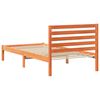 vidaXL Bettrahmen Wachsbraun 100 x 200 cm Massives Kiefernholz
