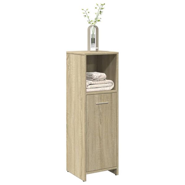 vidaXL Badezimmerschrank Sonoma-Eiche 30x30x95 cm Holzwerkstoff