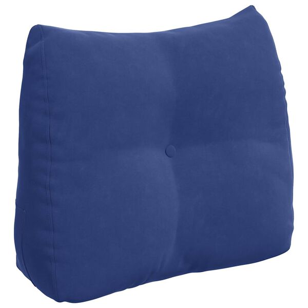 vidaXL R&uuml;ckenkissen Polizeiblau 60 x 24 x 50 cm Samt