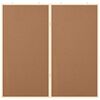 vidaXL Info-Tafel Braun 80 x 80 x 1,4 cm Massivholz Kiefer