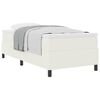 vidaXL Boxspringbett Creme und Weiß 203 x 100 x 60 cm Cordstoff