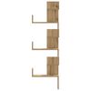 vidaXL Wand-Eckregal Artisan-Eiche 45x45x147 cm Holzwerkstoff