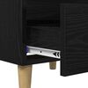 vidaXL Bettschrank Schwarz Eichen-Optik 40 x 35 x 50 cm Holzwerkstoff