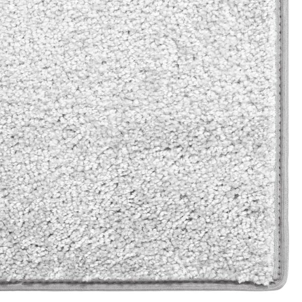 vidaXL Teppich Weich Rutschfest 67x180 cm Hellgrau