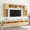 vidaXL TV-Wandschrank mit LED-Leuchten Sonoma-Eiche 60x30x40 cm