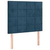 vidaXL Boxspringbett mit Matratze Dunkelblau 80x200 cm Samt