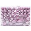 vidaXL Weihnachtskugeln 98 Stk. Rosa &Oslash;3/4/6 cm