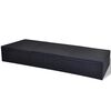 vidaXL Sonnenliege Schwarz Poly-Rattan