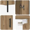 vidaXL Highboard Artisan-Eiche 69,5 x 34 x 180 cm Holzwerkstoff