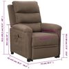 vidaXL Aufstehsessel Taupe Stoff