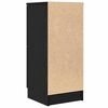 vidaXL Sideboard 2 pcs Schwarz Eichen-Optik 30 x 30 x 70 cm
