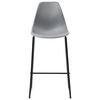 vidaXL 5-tlg. Bar-Set Kunststoff Grau