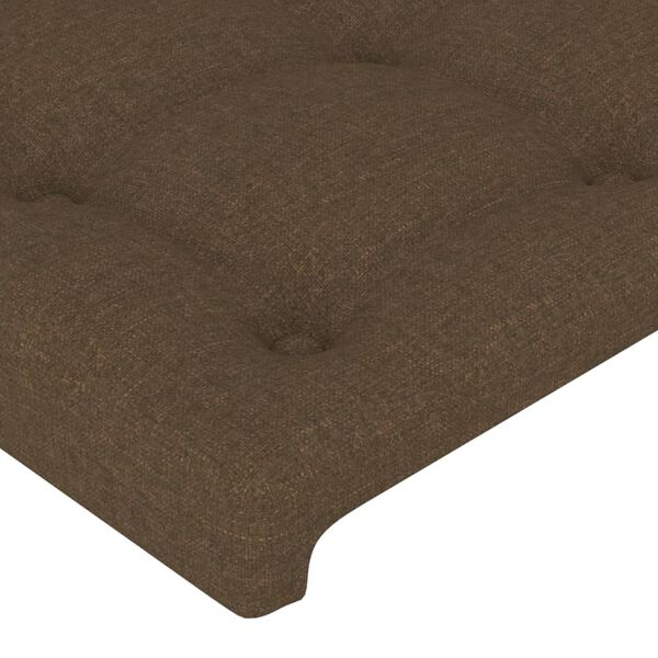vidaXL Kopfteile 2 Stk. Dunkelbraun 72x5x78/88 cm Stoff