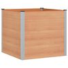 vidaXL Hochbeet Braun 100 x 100 x 91 cm WPC und Aluminium