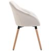 vidaXL Esszimmerst&uuml;hle 4 Stk. Creme Stoff