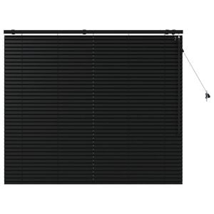 vidaXL Venezianische Jalousie Schwarz 145 x 130 cm 35 mm