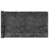 vidaXL Balkon-Sichtschutz Steinoptik Grau 300x120 cm PVC