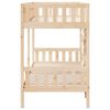 vidaXL Etagenbett 90x200 cm Massivholz Kiefer