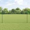 vidaXL Zaun mit Pfosten Gr&uuml;n 1.6 x 25 m Stahl und PVC