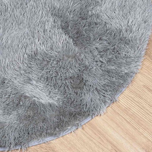 vidaXL Teppich Shaggy Hochflor NAVARRA Hellgrau 300x200 cm Polyester