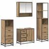 vidaXL Badezimmerm&ouml;bel-Set 4 Stk. Artisan-Eiche 65 x 33 x 60 cm