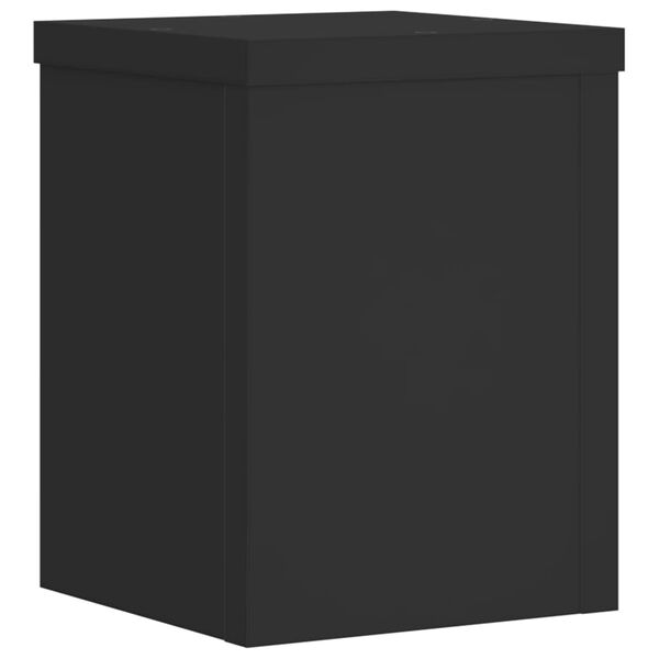 vidaXL Pflanzenst&auml;nder 2 Stk. Schwarz 15x15x20 cm Holzwerkstoff