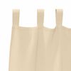 vidaXL Verdunkelungs-Vorh&auml;nge mit Ringen 2 pcs Creme 140 x 140 cm
