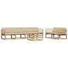 vidaXL Outdoor-Sofagarnitur 7 stk. Wei&szlig; und Beige