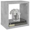 vidaXL W&uuml;rfelregale 4 Stk. Betongrau 22x15x22 cm