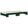 vidaXL Tagesbett Ausziehbar mit Schubladen Dunkelgr&uuml;n 100x200 cm Samt