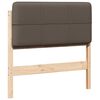 vidaXL Gepolstertes Kopfteil mit Kopfteil Braun und Taupe 90 cm
