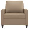 vidaXL Sessel Cappuccino-Braun 60 cm Kunstleder